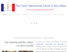 Tablet Screenshot of frenchschoolbocaraton.com